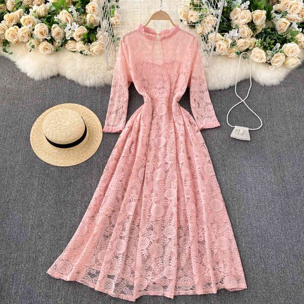 singreiny women french sweet dress o neck long sleeve hollow backless a-line dresses autumn korean chic streetwear midi dress 210419, Black;gray
singreiny women french sweet dress o neck long sleeve hollow backless a-line dresses autumn korean chic streetwear midi dress 210419, Black;gray