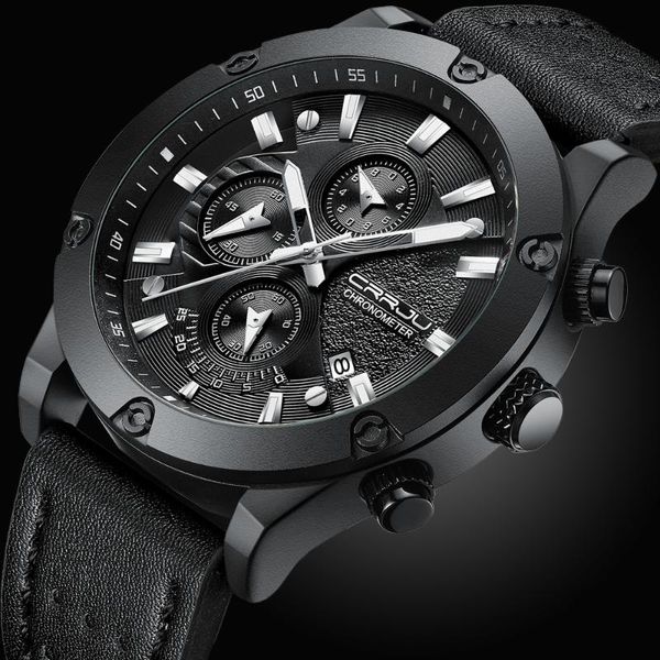 wristwatches relogio men watch male quartz watches leather automatic date mens waterproof sport clock crrju, Slivery;brown
wristwatches relogio men watch male quartz watches leather automatic date mens waterproof sport clock crrju, Slivery;brown