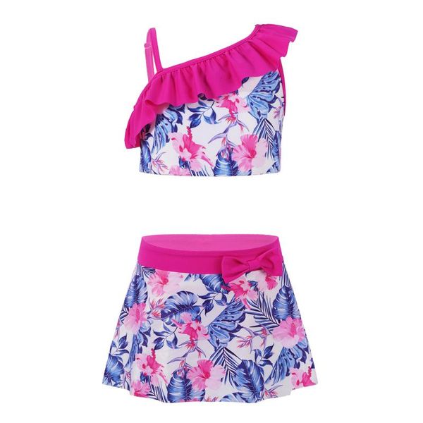 one-pieces kids girls summer swimwear swimming suit strap ruffle trim floral print crop with skirt and briefs set children beach outfit, Black
one-pieces kids girls summer swimwear swimming suit strap ruffle trim floral print crop with skirt and briefs set children beach outfit, Black