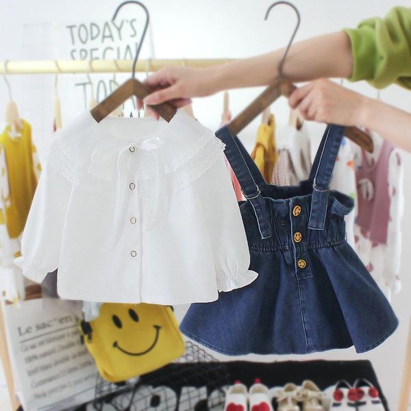 girl's dresses 0-3 years old spring girl suit skirt baby korean denim suspender strap two-piece clothes birthday dress, Red;yellow
girl's dresses 0-3 years old spring girl suit skirt baby korean denim suspender strap two-piece clothes birthday dress, Red;yellow