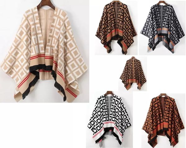women s cape classical womans cloak with f logo printed high quallity autumn spring winter cardigan design knitting fringe size, Black;white
women s cape classical womans cloak with f logo printed high quallity autumn spring winter cardigan design knitting fringe size, Black;white