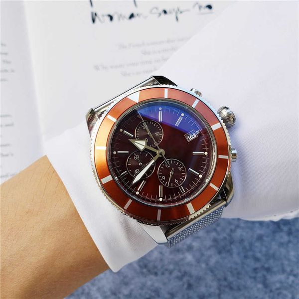 grade aaa high-grade mechanical watch waterproof outdoor sports multi-function watch 46mm, Slivery;brown
grade aaa high-grade mechanical watch waterproof outdoor sports multi-function watch 46mm, Slivery;brown