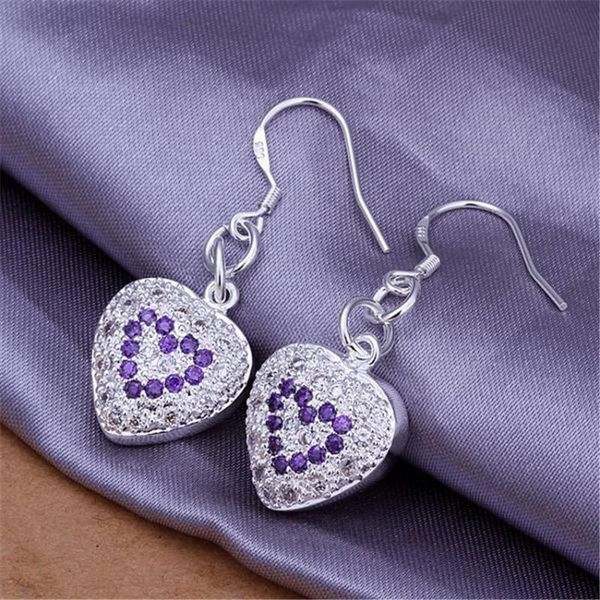 dangle & chandelier wholesale retro heart charms women purple crystal silver color earrings selling fashion jewelry
dangle & chandelier wholesale retro heart charms women purple crystal silver color earrings selling fashion jewelry