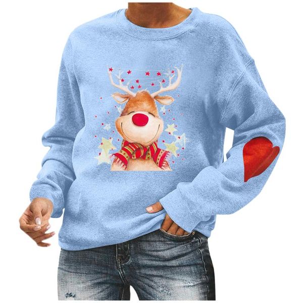 women's hoodies & sweatshirts hoodie fashion merry christmas elk print long-sleeved pullover sweatshirt casual blouse pullovers ladies, Black
women's hoodies & sweatshirts hoodie fashion merry christmas elk print long-sleeved pullover sweatshirt casual blouse pullovers ladies, Black
