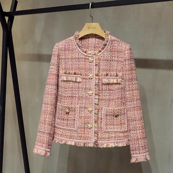 women's jackets women spring autumn vintage elegant sweet ladies temperament slim tweed short jacket coat, Black;brown
women's jackets women spring autumn vintage elegant sweet ladies temperament slim tweed short jacket coat, Black;brown