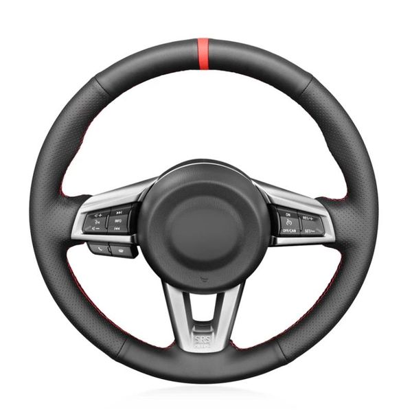 steering wheel covers black artificial leather red marker hand-stitched no-slip car cover for mx-5 2021
steering wheel covers black artificial leather red marker hand-stitched no-slip car cover for mx-5 2021