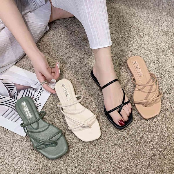 weibate summer flat heels wear slippers foot ring belt roman sandals flat women's shoes slippers low heel casual slippers beach y0406, Black
weibate summer flat heels wear slippers foot ring belt roman sandals flat women's shoes slippers low heel casual slippers beach y0406, Black