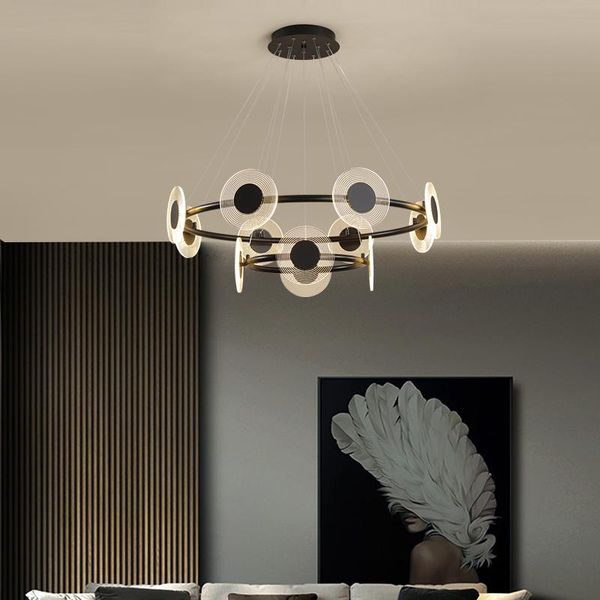 chandeliers modern chandelier black 12 heads acrylic round disc for living room kitchen loft ceiling decoration home fixtures
chandeliers modern chandelier black 12 heads acrylic round disc for living room kitchen loft ceiling decoration home fixtures