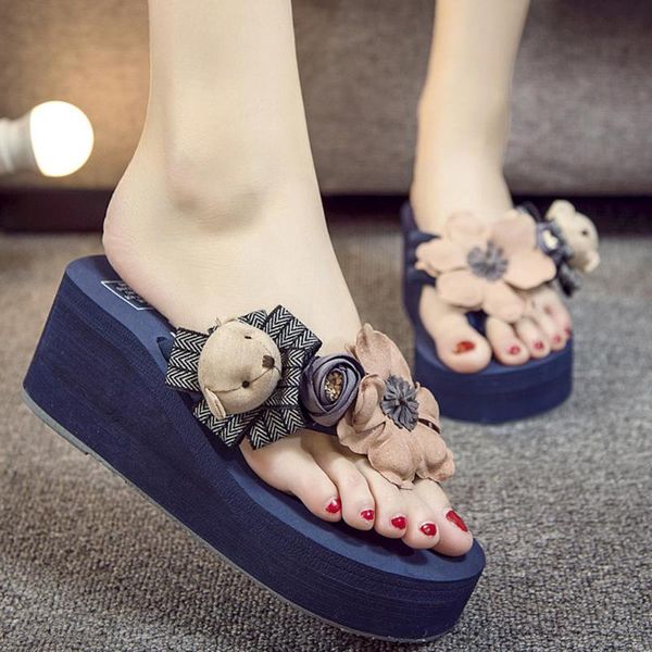 woman kawaii platform sandals 2021 lace flower cartoon bear flipflops luxury beach slides ladies wedges sandalia rosa mules pink, Black
woman kawaii platform sandals 2021 lace flower cartoon bear flipflops luxury beach slides ladies wedges sandalia rosa mules pink, Black