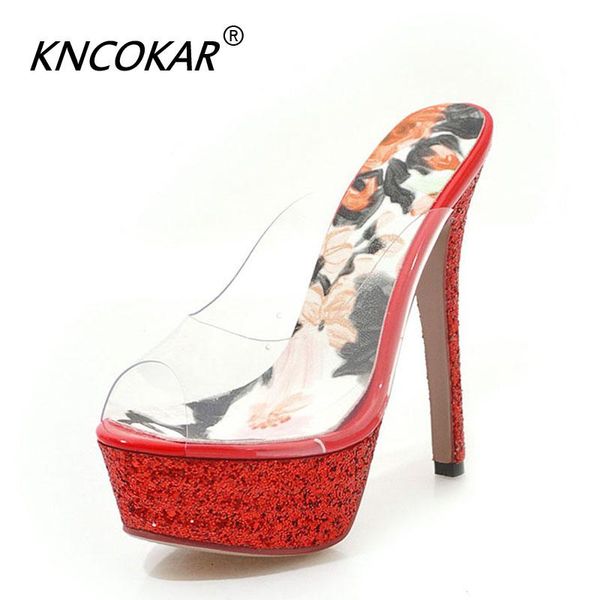 slippers kncokar women peep toe high heels shoes female pvc transparent platform footwear party wedding woman 35-43, Black
slippers kncokar women peep toe high heels shoes female pvc transparent platform footwear party wedding woman 35-43, Black