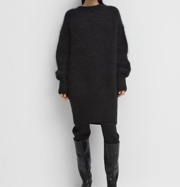 alpaca ol spring autumn long sleeve wool blend round neck knit mini dress casual dresses, Black;gray
alpaca ol spring autumn long sleeve wool blend round neck knit mini dress casual dresses, Black;gray