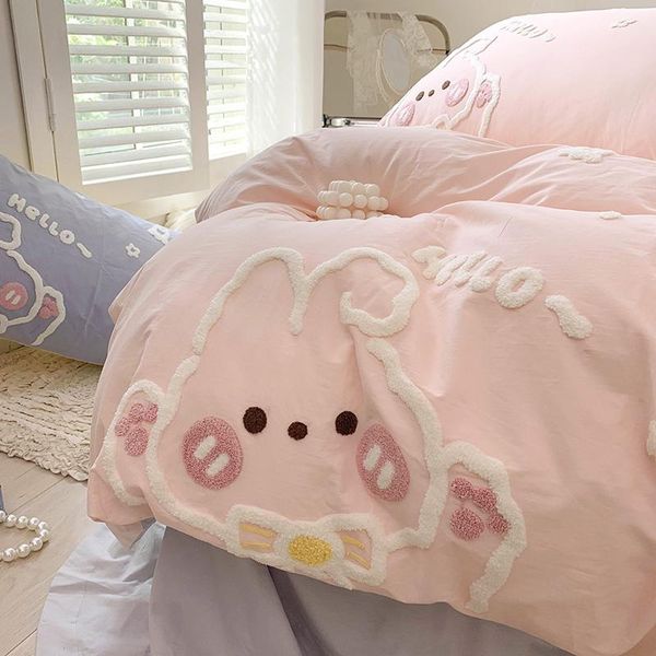 bedding sets cartoon washed cotton children's four piece set of pure lovely quilt sheet girl pink for home
bedding sets cartoon washed cotton children's four piece set of pure lovely quilt sheet girl pink for home