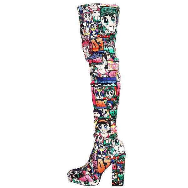 boots lolita maid dress cute girls high heel long nightclub pole dancer women's stretch fashion printing female shoes, Black
boots lolita maid dress cute girls high heel long nightclub pole dancer women's stretch fashion printing female shoes, Black