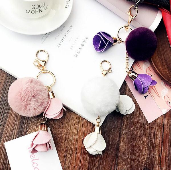 flower fur pompom keychain pom pom leather rabbit chain pompon porte clef for bag charms key ring llaveros sleutelhanger, Silver
flower fur pompom keychain pom pom leather rabbit chain pompon porte clef for bag charms key ring llaveros sleutelhanger, Silver