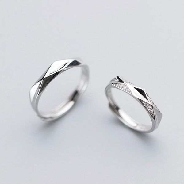 cluster rings 100% 925 sterling silver for women zircon couple open ring men femme jewelry valentine's day student gift, Golden;silver
cluster rings 100% 925 sterling silver for women zircon couple open ring men femme jewelry valentine's day student gift, Golden;silver