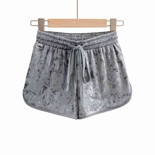 women's shorts 2020 summer beach velvet sports chic home slim side split pants trend, White;black
women's shorts 2020 summer beach velvet sports chic home slim side split pants trend, White;black