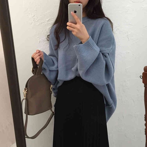 sweater chic korean women fashion fall batwing jumper maldives pullover casual gross breath female, White;black
sweater chic korean women fashion fall batwing jumper maldives pullover casual gross breath female, White;black