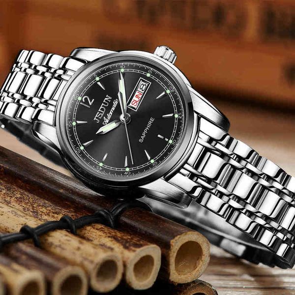 brand jsdun luxury dames clock simple mechanical ladies women's fashion casual reloj mujer, Slivery;brown
brand jsdun luxury dames clock simple mechanical ladies women's fashion casual reloj mujer, Slivery;brown