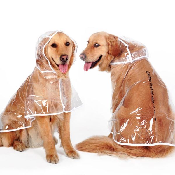dog apparel waterproof raincoat with hood poncho pet medium big puppies transparent clothes drop
dog apparel waterproof raincoat with hood poncho pet medium big puppies transparent clothes drop