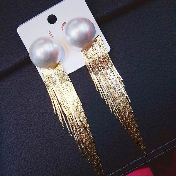 stud korean fashion big imitation pearl earrings for women jewelry accessories famale statement elegant pendant tessel, Golden;silver
stud korean fashion big imitation pearl earrings for women jewelry accessories famale statement elegant pendant tessel, Golden;silver