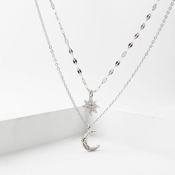 pendant necklaces star moon butterfly vintage accessories for women aesthetic stainless steel jewelry choker female necklace chain, Silver
pendant necklaces star moon butterfly vintage accessories for women aesthetic stainless steel jewelry choker female necklace chain, Silver