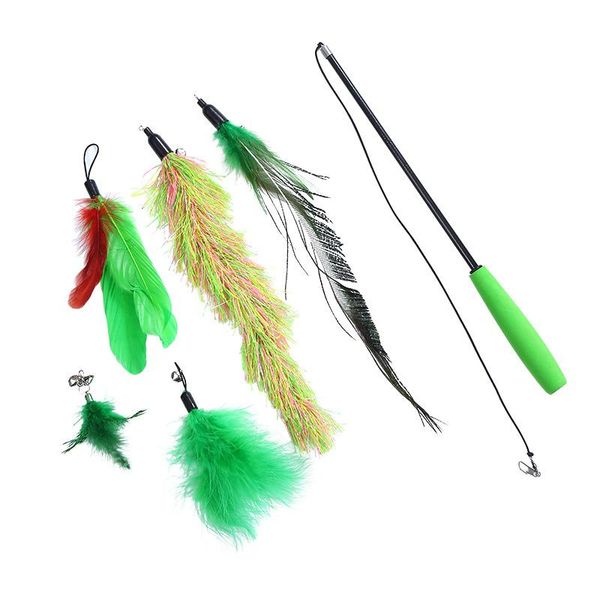 small animal supplies cat toy teaser stick solid color feathers replace the first three rod six piece set for cats
small animal supplies cat toy teaser stick solid color feathers replace the first three rod six piece set for cats