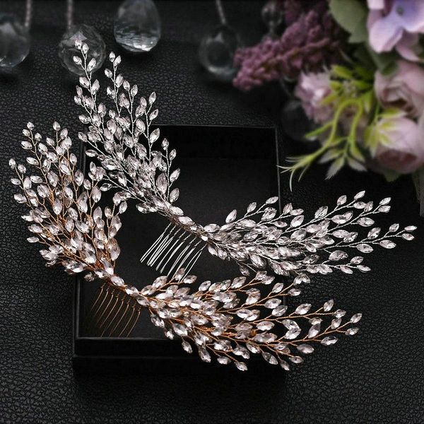 other 1pc crystal wing wedding crown hair combs rhinestone bridal clips luxury comb pins fashion jewelry, Golden;white
other 1pc crystal wing wedding crown hair combs rhinestone bridal clips luxury comb pins fashion jewelry, Golden;white