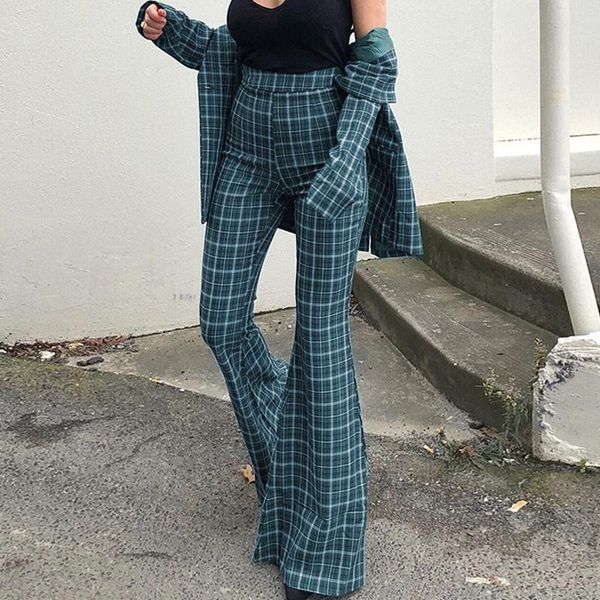 women's pants & capris vintage 80s gingham blue plaid flared high waist full length trousers outfits /, Black;white
women's pants & capris vintage 80s gingham blue plaid flared high waist full length trousers outfits /, Black;white