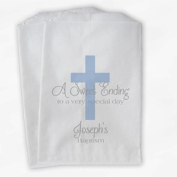 gift wrap custom first communion favor bags - baptism or religious party baby blue and gray paper treat
gift wrap custom first communion favor bags - baptism or religious party baby blue and gray paper treat