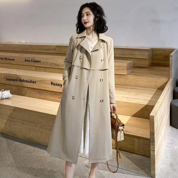 women's trench coats women casual coat windbreaker solid color double breasted korean style lady office female outerwear springautumn, Tan;black
women's trench coats women casual coat windbreaker solid color double breasted korean style lady office female outerwear springautumn, Tan;black