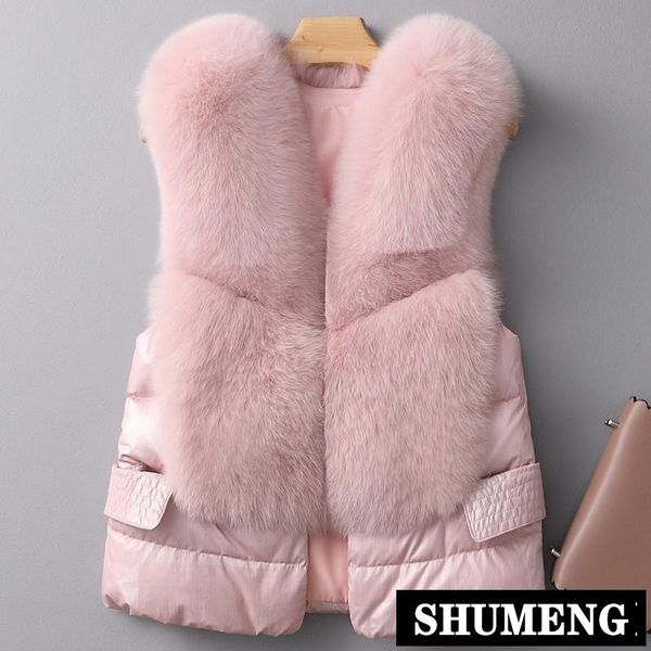 women's fur & faux 2021 winter women coat ladies luxury loose vest jacket thick warm female plush duck down waistcoat, Black
women's fur & faux 2021 winter women coat ladies luxury loose vest jacket thick warm female plush duck down waistcoat, Black