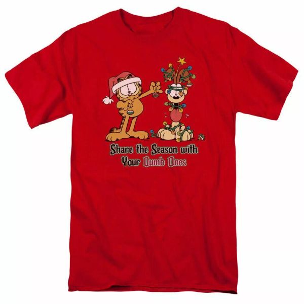 Garfield Share The Season T Shirt Mens Licensed Christmas Comics Tee Red, White;black
Garfield Share The Season T Shirt Mens Licensed Christmas Comics Tee Red, White;black