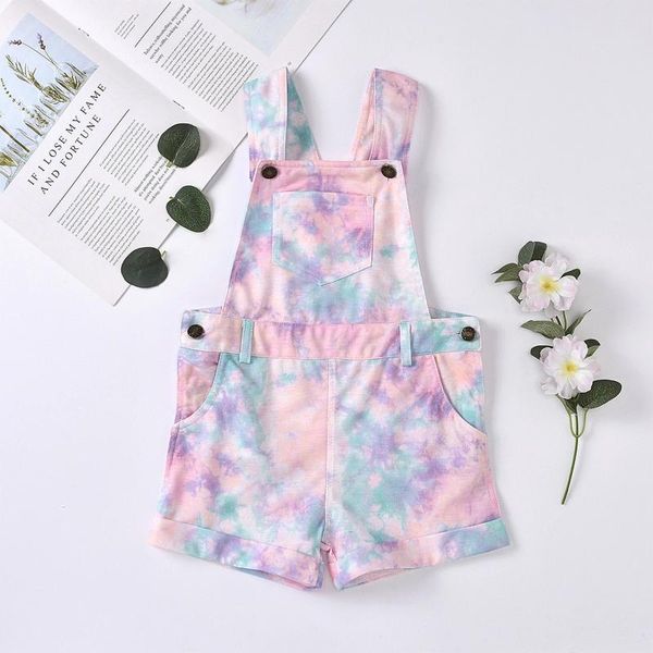 jumpsuits 2021 tie-dye printed lovely kids girls overalls shorts sleeveless button pocket straight trousers 1-6y, Blue
jumpsuits 2021 tie-dye printed lovely kids girls overalls shorts sleeveless button pocket straight trousers 1-6y, Blue
