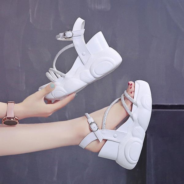sandals woman wedges fashion rhinestone sandal women chunky platform ladies summer peep toe beach casual shoes, Black
sandals woman wedges fashion rhinestone sandal women chunky platform ladies summer peep toe beach casual shoes, Black