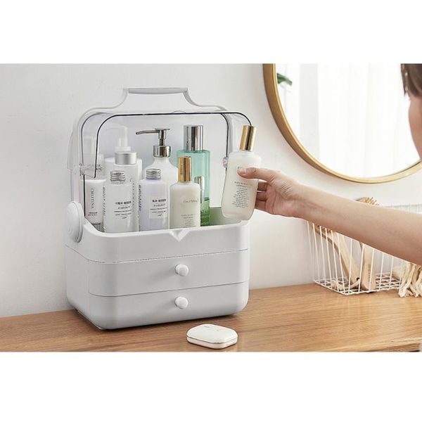 bathroom storage & organization makeup organizer cosmetics jewelry box container with drawer table deskmake up
bathroom storage & organization makeup organizer cosmetics jewelry box container with drawer table deskmake up