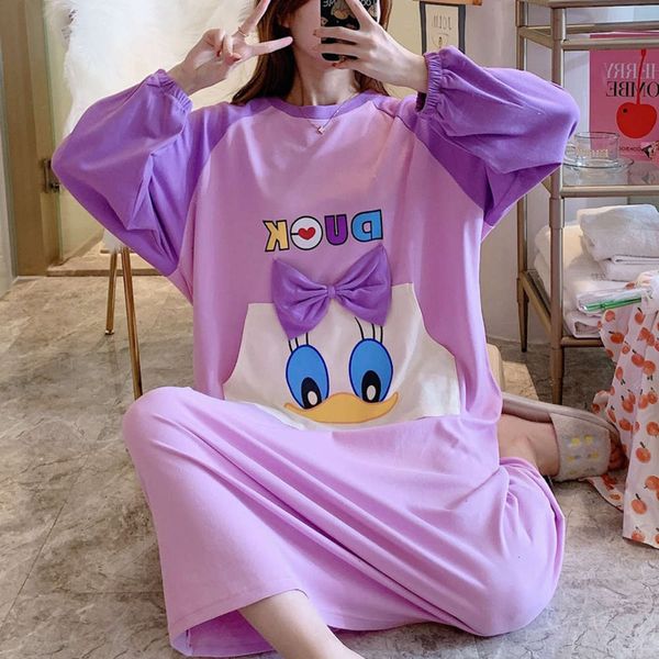 women's sleepwear long 2021 200 loose size nightdress jin pajamas spring and autumn knitting cotton lovely leisure student home clothes, Black;red
women's sleepwear long 2021 200 loose size nightdress jin pajamas spring and autumn knitting cotton lovely leisure student home clothes, Black;red