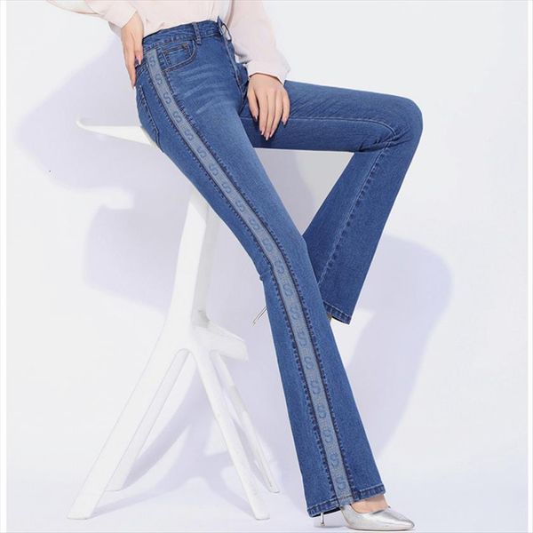 slim fit pants women jean skinny stretch pattern spliced waist female blue casual trousers
slim fit pants women jean skinny stretch pattern spliced waist female blue casual trousers