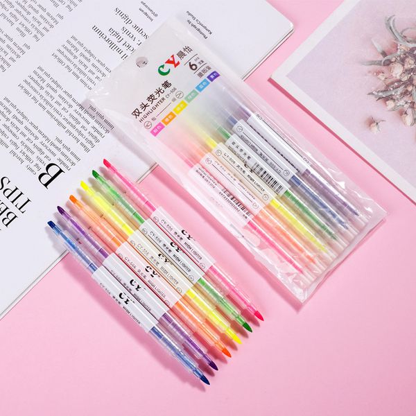 head double orcent pen set creative student candy color multi bundle marking marker office stationery, Black;red
head double orcent pen set creative student candy color multi bundle marking marker office stationery, Black;red