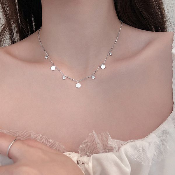 925 sterling silver diamond elegant shiny zircon multiple pendant discs necklace wedding choker gift for girl fine jewelry nk056
925 sterling silver diamond elegant shiny zircon multiple pendant discs necklace wedding choker gift for girl fine jewelry nk056
