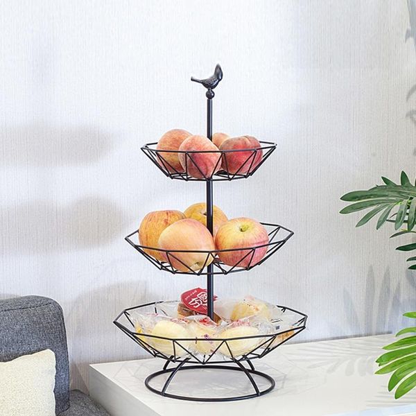 storage baskets 3 tier fruit metal wire bowl cake stand rack counterorganizer table home decoration 
storage baskets 3 tier fruit metal wire bowl cake stand rack counterorganizer table home decoration