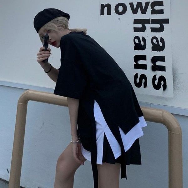 summer clothes o-neck women tshirt korean harajuku fashion short sleeve t shirt patchwork fake two pieces femme y691 women's t-shirt, White
summer clothes o-neck women tshirt korean harajuku fashion short sleeve t shirt patchwork fake two pieces femme y691 women's t-shirt, White