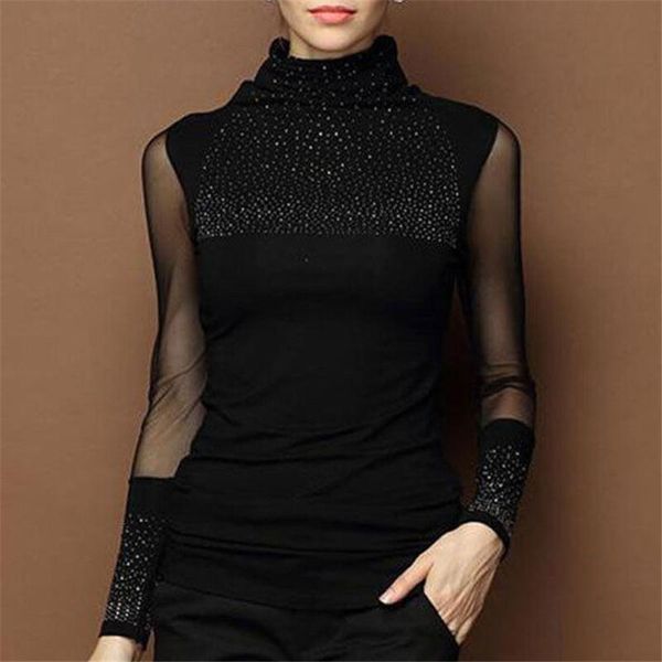 women's blouses & shirts ladies women long sleeve slim fitness turtleneck blouse casual womens and shirt, White
women's blouses & shirts ladies women long sleeve slim fitness turtleneck blouse casual womens and shirt, White