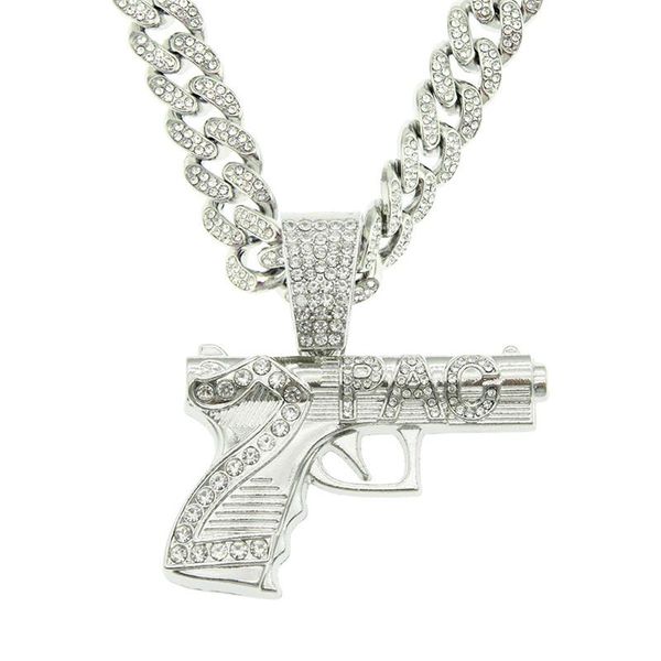 out bling 2pac gun pendant pave cubic zircon necklace fashion hip hop peace jewelry for men party gift necklaces, Silver
out bling 2pac gun pendant pave cubic zircon necklace fashion hip hop peace jewelry for men party gift necklaces, Silver