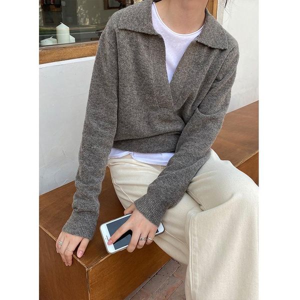 long-sleeved wool blend sweater women's 2021 hooded female short lapel soft and flexible knitted jacket sweaters, White;black
long-sleeved wool blend sweater women's 2021 hooded female short lapel soft and flexible knitted jacket sweaters, White;black
