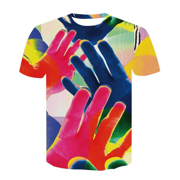 men's t-shirts 2021 summer printed t-shirt hand pattern round neck casual men t shirt, White;black
men's t-shirts 2021 summer printed t-shirt hand pattern round neck casual men t shirt, White;black