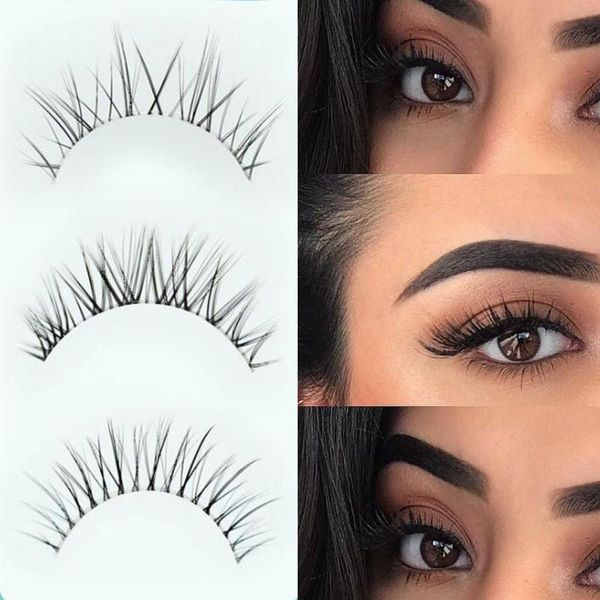 false eyelashes handmade fake full strip criss-cross 3d mink hair natural short lashes transparent stems
false eyelashes handmade fake full strip criss-cross 3d mink hair natural short lashes transparent stems