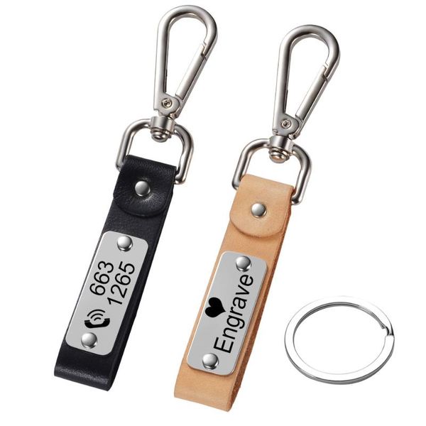 keychains custom lettering keyring keychain leather men's key chains holder for car engrave name customized logo personalized gift, Silver
keychains custom lettering keyring keychain leather men's key chains holder for car engrave name customized logo personalized gift, Silver