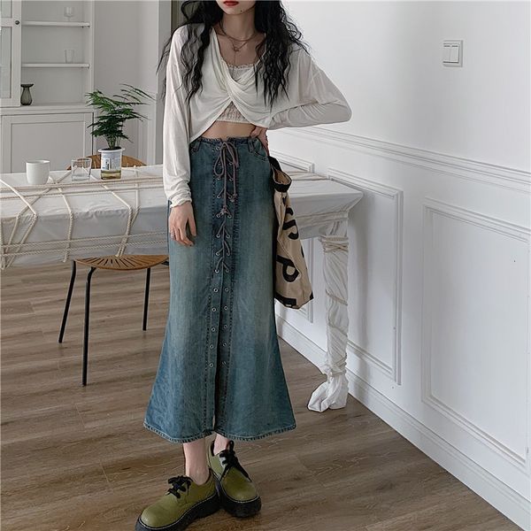 skirts early autumn 2021 korean version high waist, thin, over the knee, versatile medium and long fishtail skirt, a-shaped, Black
skirts early autumn 2021 korean version high waist, thin, over the knee, versatile medium and long fishtail skirt, a-shaped, Black