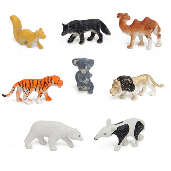 8pcs/lot multi-colored developmental toy kids of wild animal figures toys hard plastic kid children animal model set action kit
8pcs/lot multi-colored developmental toy kids of wild animal figures toys hard plastic kid children animal model set action kit