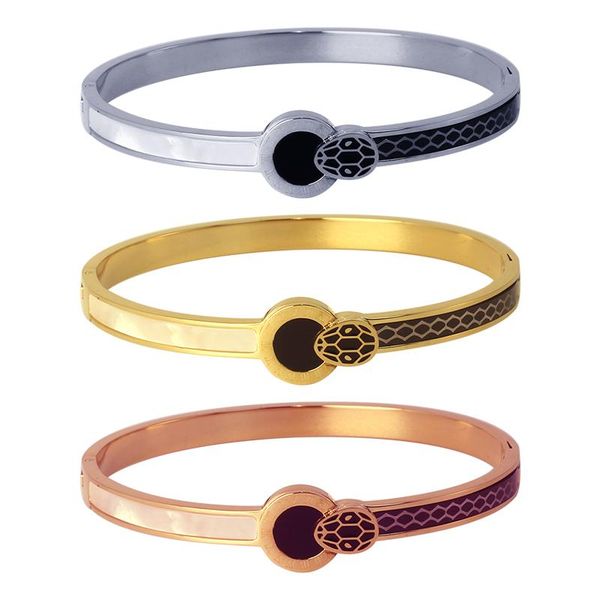 bangle stainless steel jewelry for women bracelets brands luxury cuff charm bangles snake personalised friendship, Black
bangle stainless steel jewelry for women bracelets brands luxury cuff charm bangles snake personalised friendship, Black
